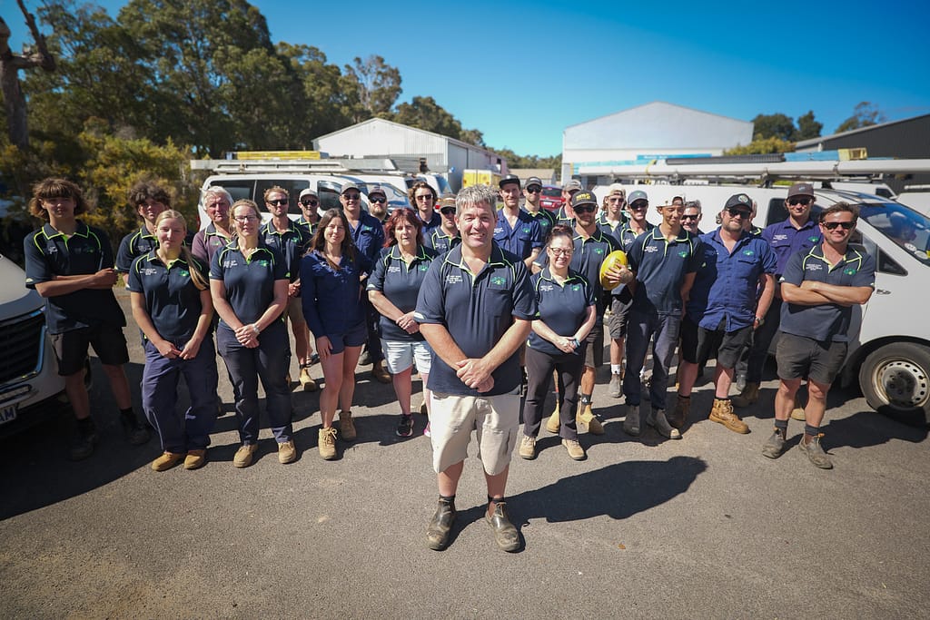 MRCES training apprentices in Margaret River